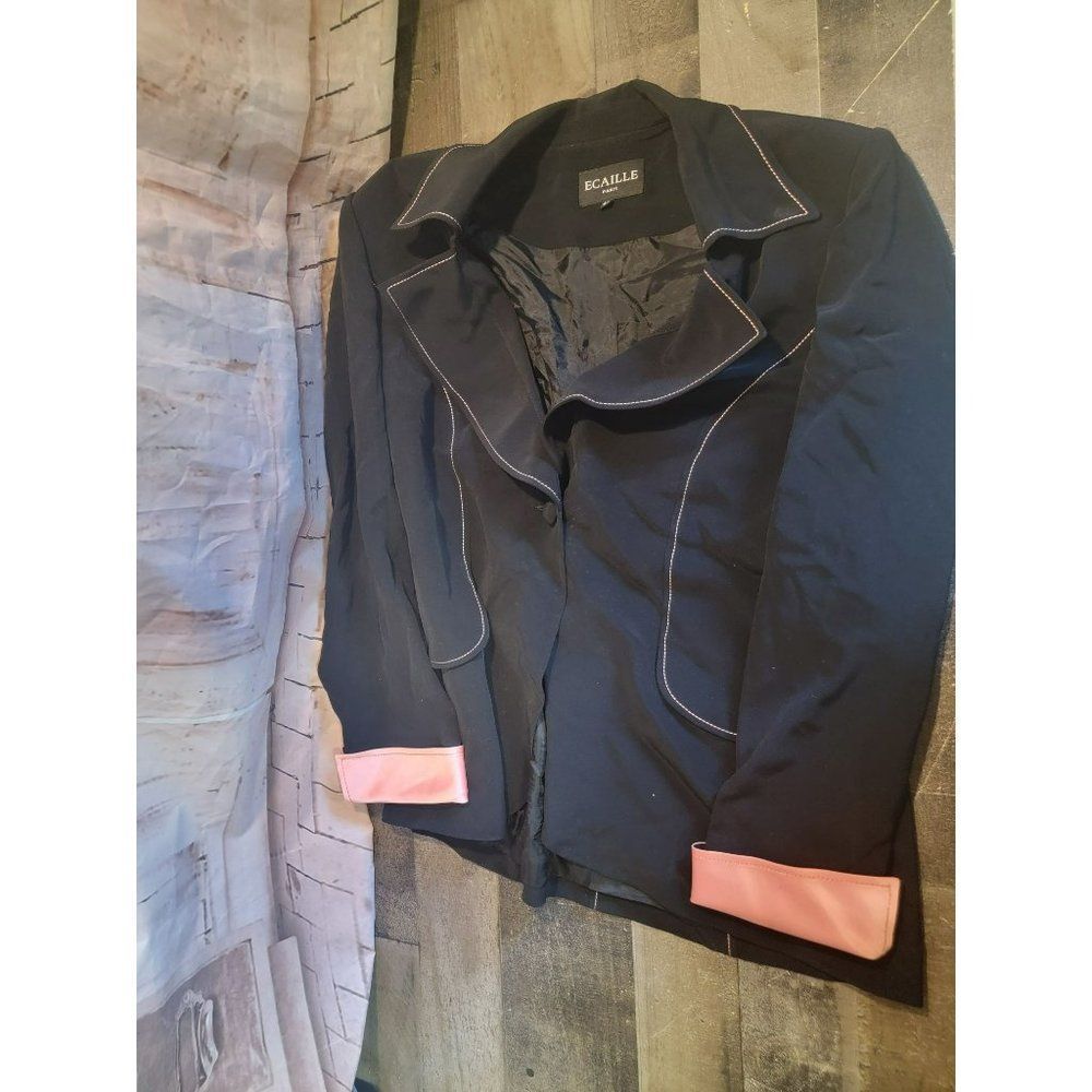 Ecaille paris women's black pink Blazer jacket‎